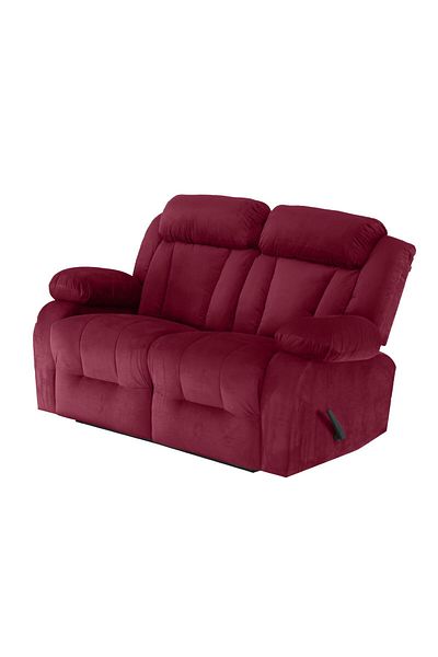 Lazy Vibes MNZ5 | Velvet Double ReclinerChair 159x77x104 cm - Burgundy