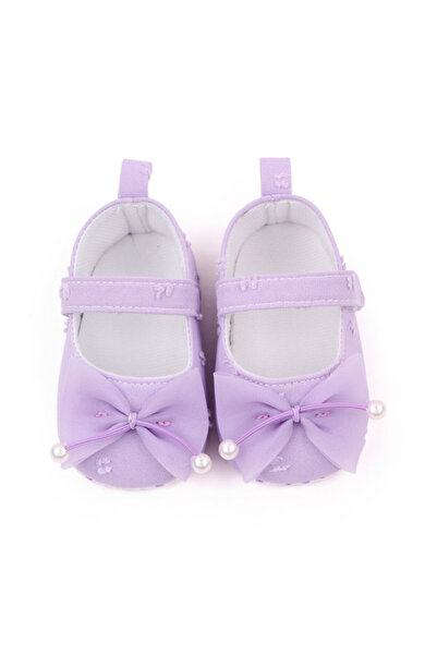 Superbaby Pantofiori lila cu fundita din tulle
