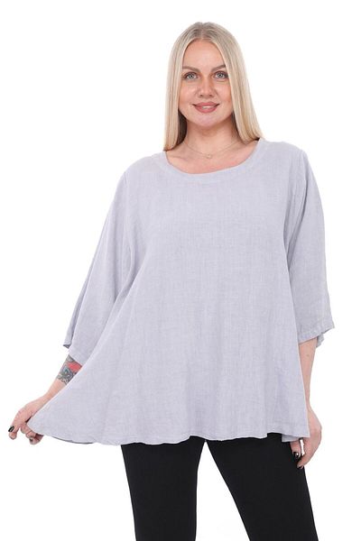 lovedrobe Plus Size Women's Tunic Blouse 22001-White - 48