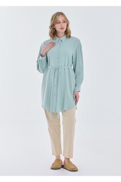 Armağan Kolu Pile Detaylı Tunik