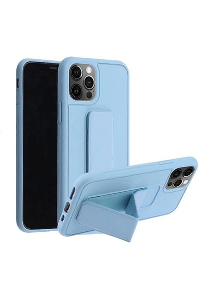 Generic Case Cover For iPhone 14 Pro with Magnetic Stand & Holder, Premium Silicone Hand Strap and Grip