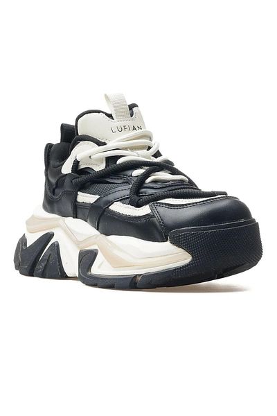 Lufian Kate Black Women's Genuine Leather Sports Shoes