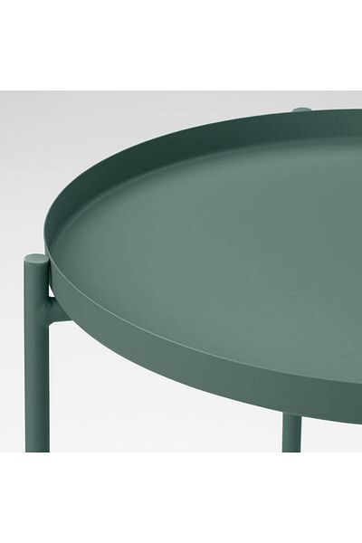 Generic Tray table, dark grey-green, 45x53 cm