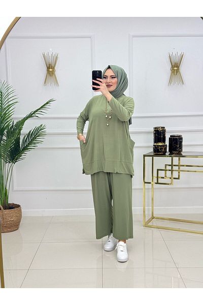 Enans Design Women's Hijab 2-Piece Set Tunic & Trousers