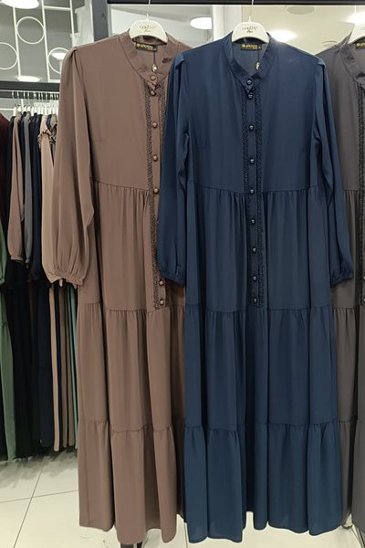 Göktepe Medina Silk Long Hijab Dress