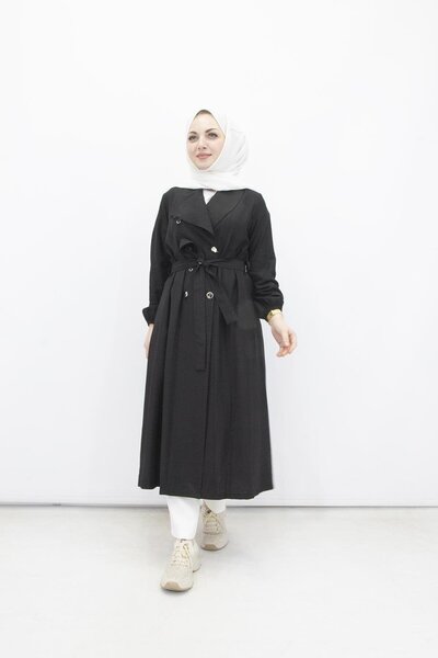 feray kaya 0291 Feray Kaya 0291 Trench din țesătură Ezel Strawberry