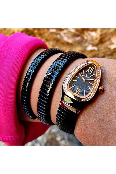 Raymond Snake Steel Women's Watch