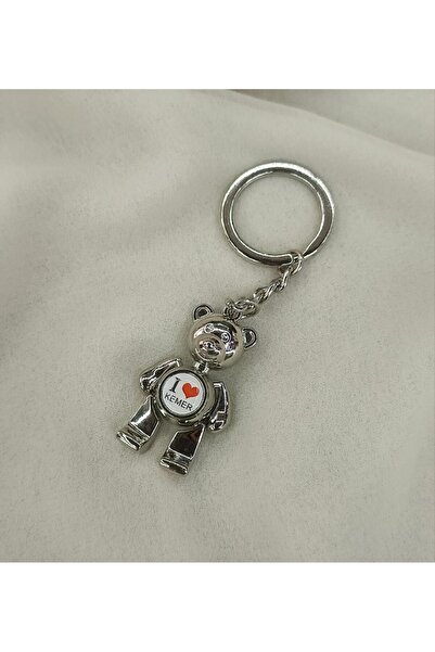 Hd Marketim Keychain Metal Teddy Bear Movable Arms Legs Moon Star Bag Car Wallet Ornament