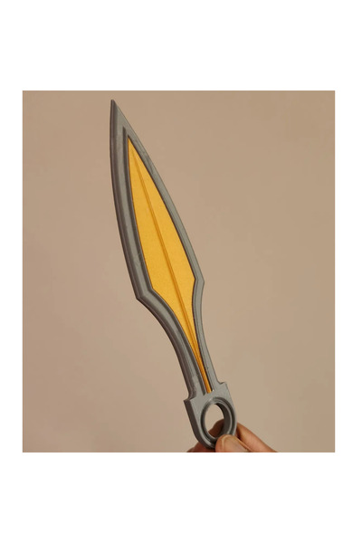 GRAT3D Scorpion’s Kunai Bıçağı – Mortal Kombat 1 – 3D Baskı 20 cm Dekoratif Oyuncak (1 Adet)-Dekor Plastik