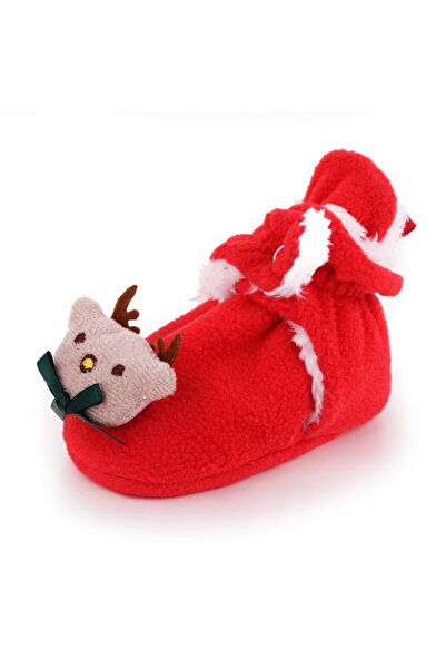 Bebelul Red plush boots - Reindeer