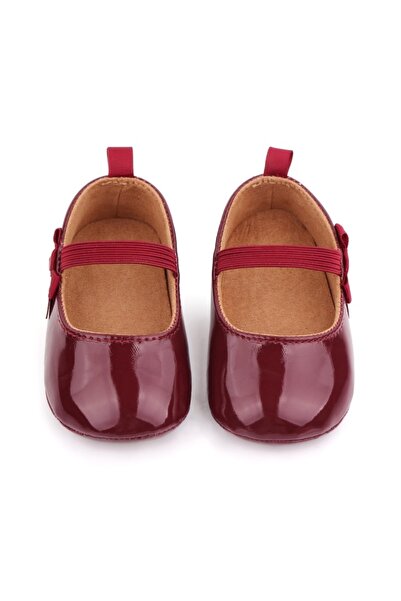 Superbaby Pantofiori visinii din piele ecologica lacuita