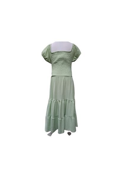 Çikoby Girl's Dress Mint Green