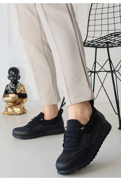Marka Mix Pantofi de balerina Plani piele neagra