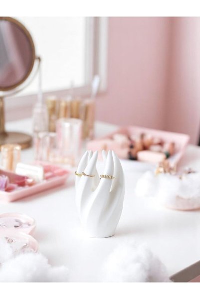 MARMORİS Spiral Ring Stand - Spiral Ring Holder - Ring Organizer