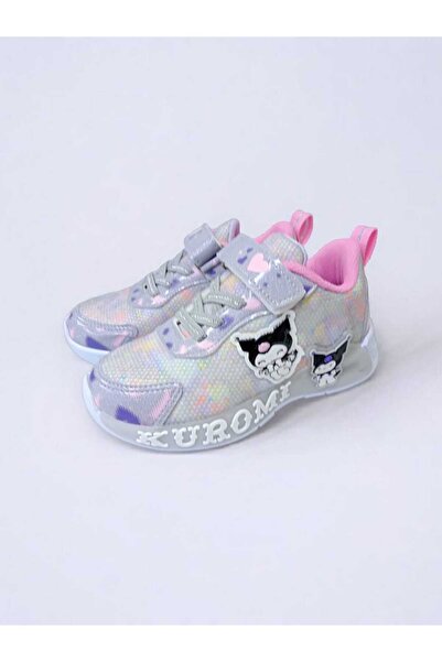 PATİK BEBE Kuromili Lighted Girl's Lightweight and Flexible Sports Shoes Are Lighted between 26-30
