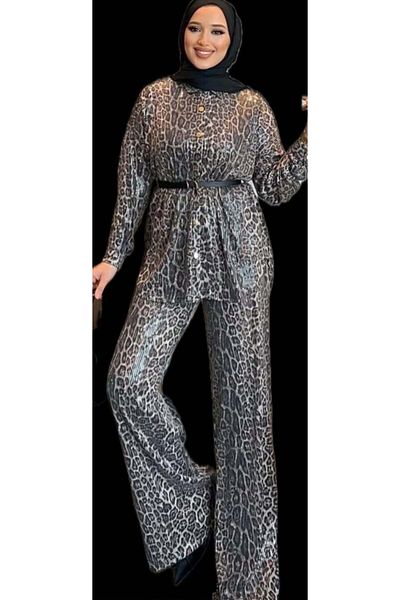 ARAS Pantalon Shirt Suit-M - Brown