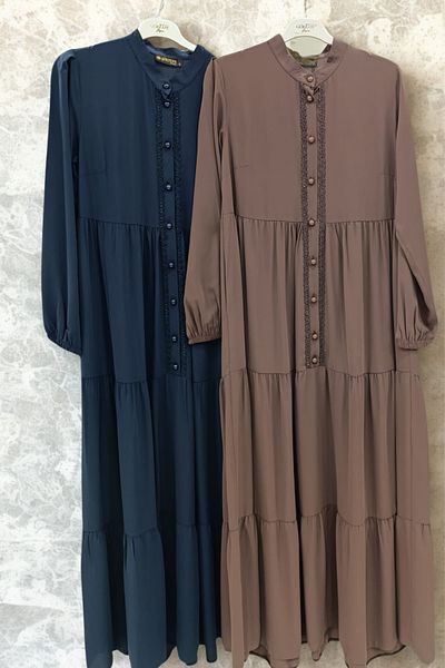 Göktepe Medina Silk Long Hijab Dress