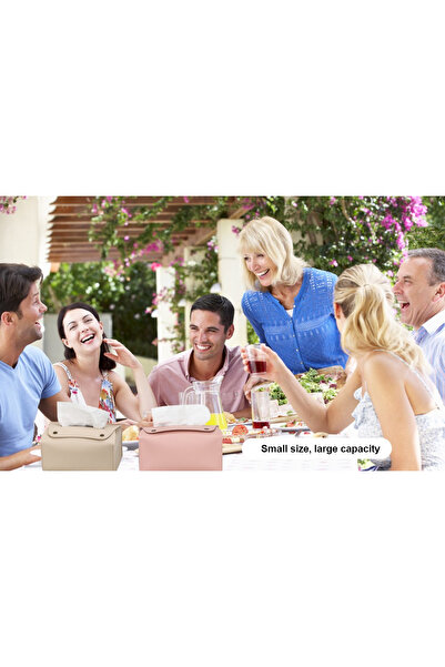 ABYZ Folding Napkin Box, Eco-Leather, dimensions 18x11x8cm, color Pink ABYZ™