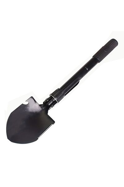 PUFO Army multifunctional folding shovel for camping, fishing, 40 cm, black