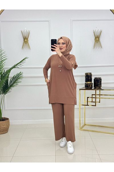 Enans Design Women's Hijab 2-Piece Set Tunic & Trousers