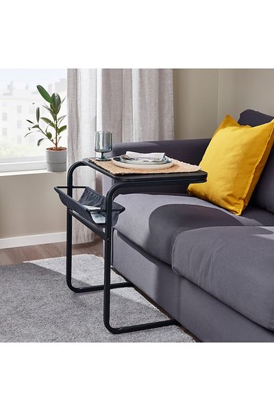 Generic Side table, charcoal/dark grey, 53x50 cm