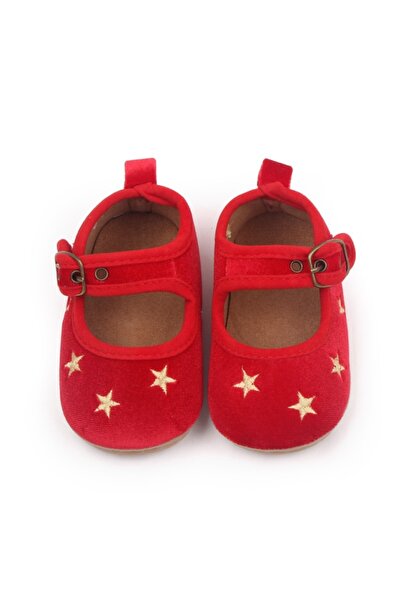 Superbaby Red shoes with gold stars