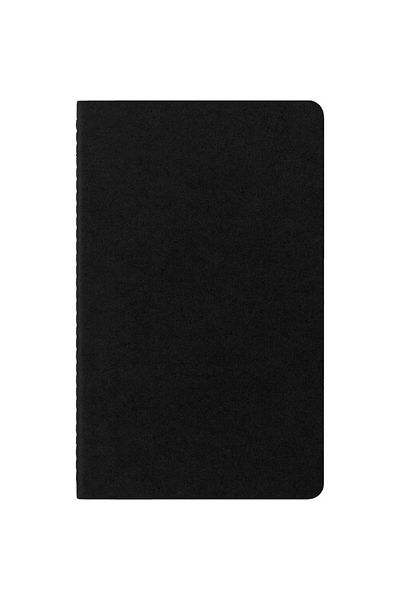 Moleskine Σετ σημειωματάριων χωρίς γραμμή Cahier 3 L Μαύρο