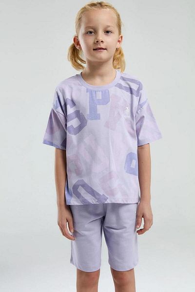 U.S. Polo Assn. Kids U.S. Polo Us2085-4 Girl's Bermuda Suit