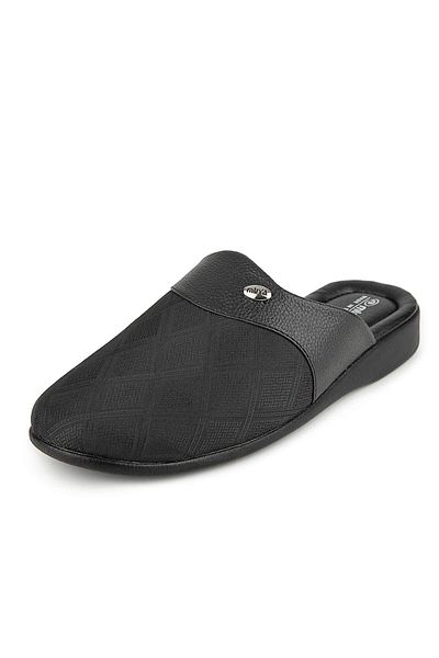 Muya Khanda 35411 Men's Classic Groom Slippers Black