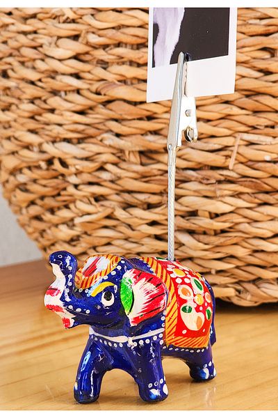 Rota Hediyelik Custom India Painting Elephant Notepad Note & Photo Holder