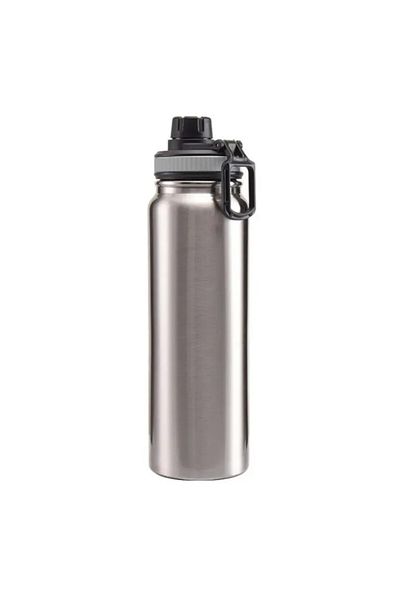 PUFO Termos metalic de camping pentru băuturi, izotermic, 500 ml, gri