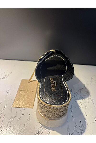 Pierre Cardin @ Pc-54802 Wedge Heel Genuine Leather Slippers