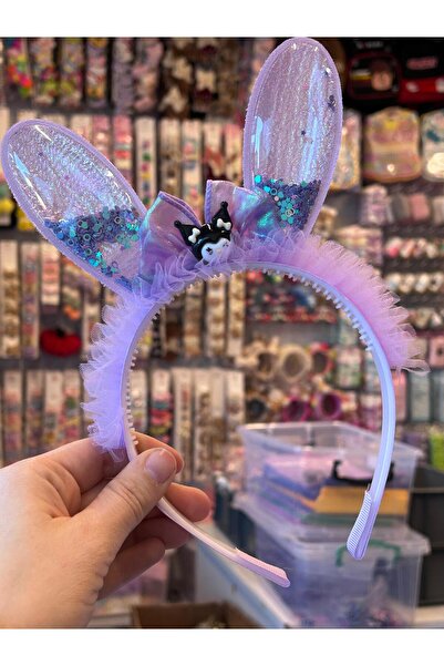 Chocuk Simli Kuromi Figürlü Mor Renk Taç