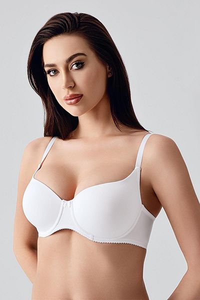 C&City White Supportless Bra C17110