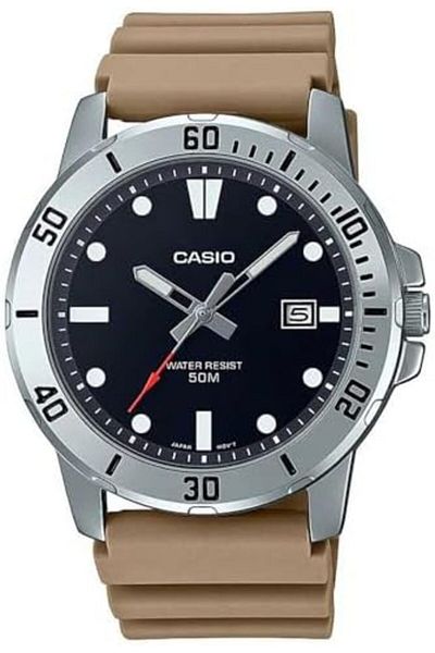 Casio Men's Analog Watch Black Dial - MTP-VD01-5EVUDF