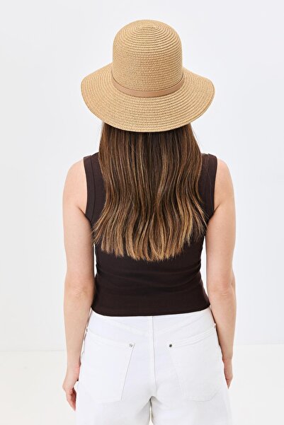 C&City Straw Beach Hat Y25730-18 Mink
