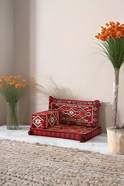 mdhomecarpet Şark Köşesi Minder Takımı | Yer , Sırt Minderi, Etnik Desen, Sal...