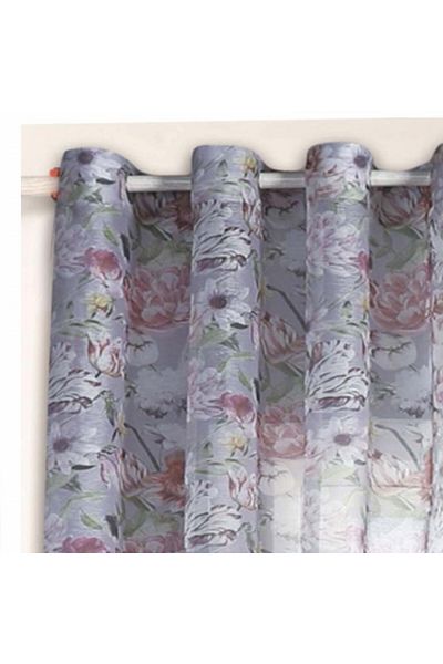 PUFO Cortina Pufo cu imprimeu floral, 140 x 260 cm