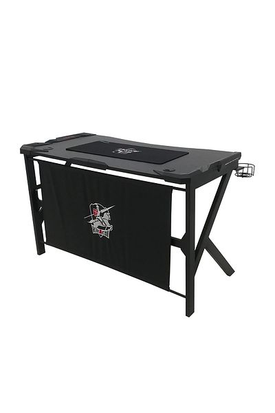 BACK COMFORT Professional Gaming Desk with Cup Holder, Headphone Hook, and Sturdy Metal Frame