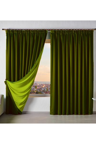 MebelPort Curtain Κουρτίνα Dauble Blackout Dimming Single Wing 1x3 Αμερικάνικη κουρτίνα με μπαταρία