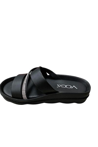 Voga Women's Flat Sole Stone Slippers