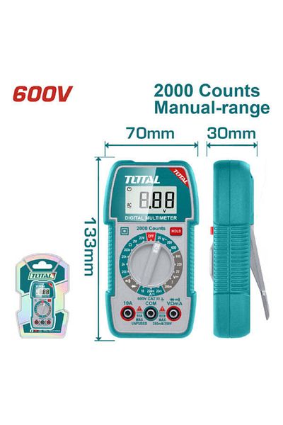 TOTAL Digital multimeter 600v