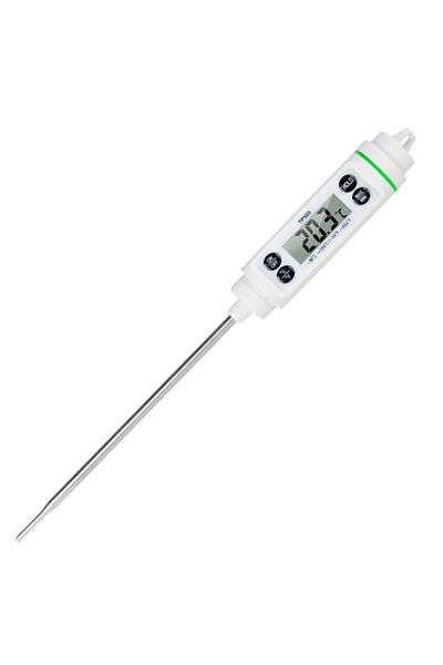 PUFO Digital thermometer with probe for kitchen, liquids, food, meat, dairy, cakes, wax, Premium model