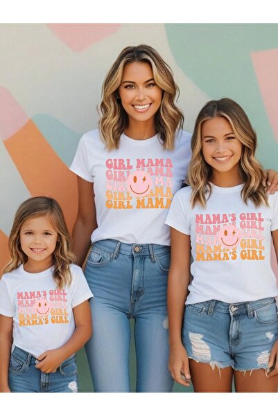 macklin Tricou cu imprimeu pentru fetiță pentru mama și fetiță (este un singu...