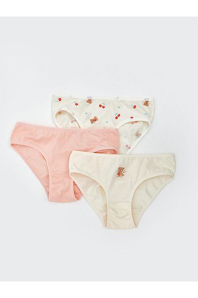 LC Waikiki Lcw Kids Printed Girls' Panties 3-Pack (S5)