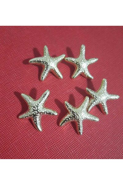 İMREN AKSESUAR Star Model Gold Color Button, (Coat, Jacket, Vest, Dress Set of 5 2.5 cm Buttons)