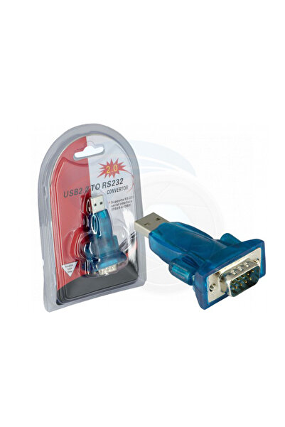 Derwell Usb To Rs232 Erkek Çevirici Adaptör Db9 9 Pin Seri Çevirici USB 2.0 D...