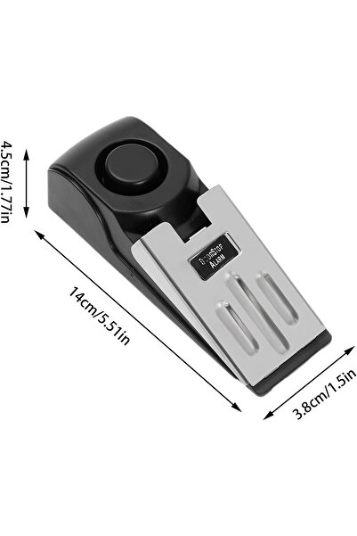STREET WISE جهاز إنذار إيقاف الباب 2 في 1 - سدادة باب أمان مضادة للسرقة