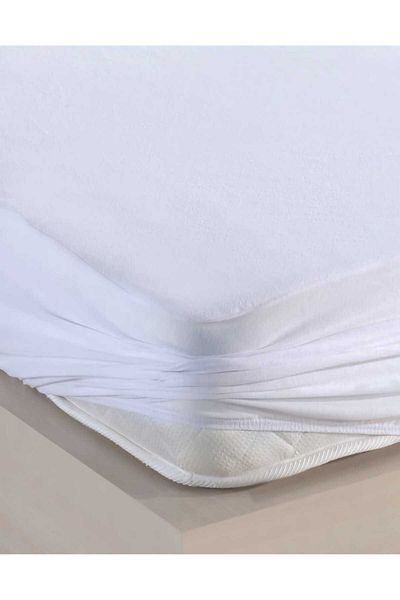 Clasy Elastic Liquid Proof 100*200 Single Mattress -S.G-Ftd-Alez-100X200 Towel Type White