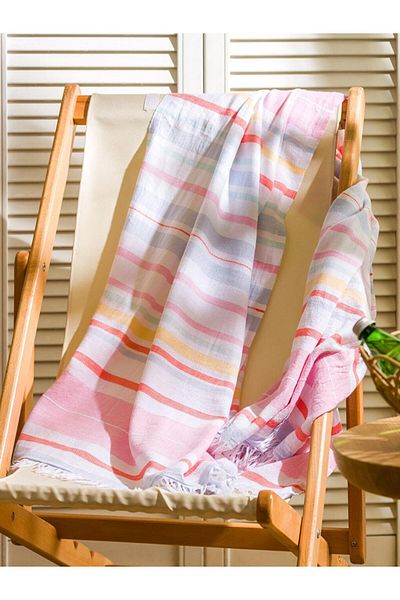 LC Waikiki Πετσέτα με μικτή γραμμή με σχέδιο 90x165 cm (S5)